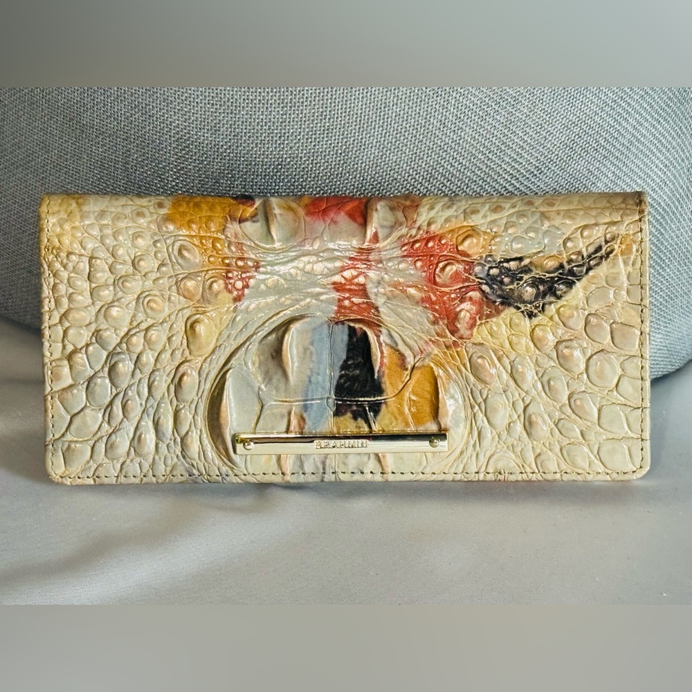 Brahmin Ady Wallet in the Oasis Melbourne pattern.